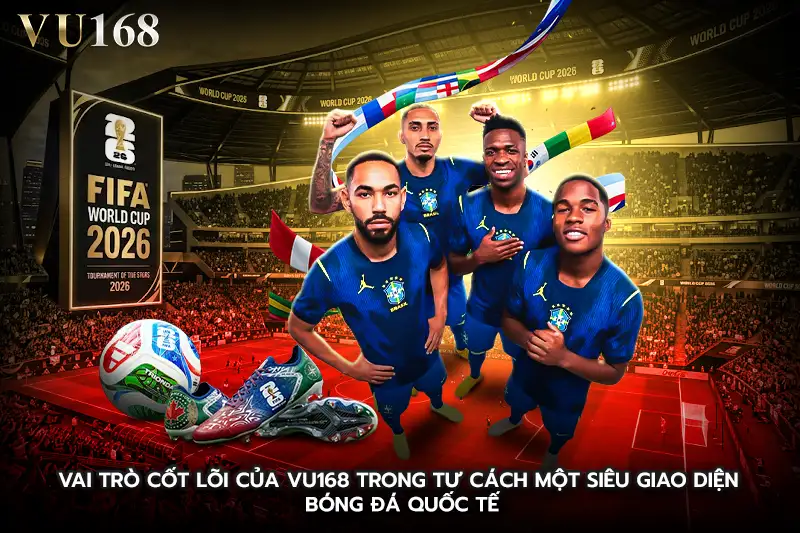 Vai trò cốt lõi của VU168 trong tư cách một siêu giao diện bóng đá quốc tế