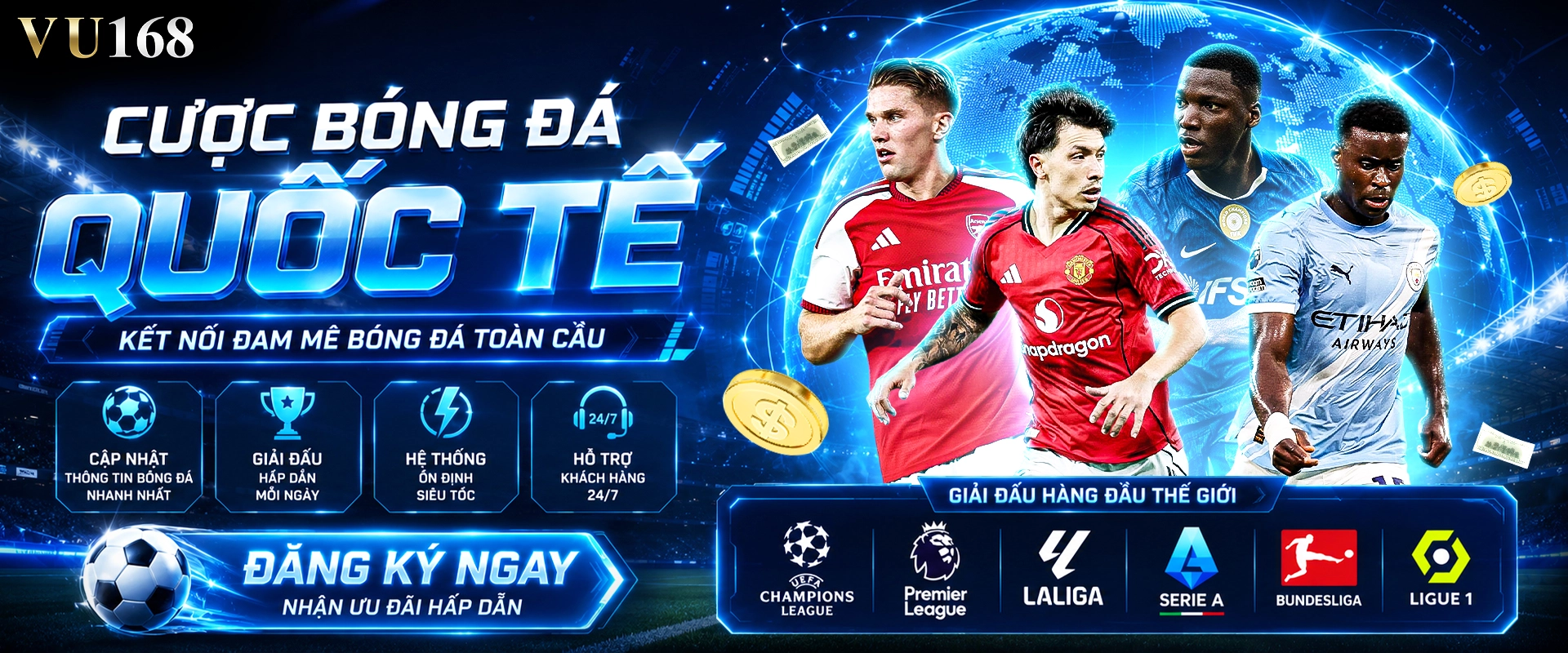 bóng đá quốc tế Điểm hẹn của các đội tuyển quốc gia và giải đấu lớn